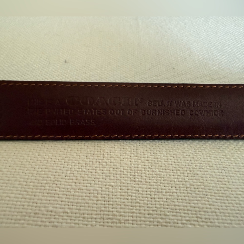 Coach 5700 Men’s Black Leather Belt Size 38/95CM - Picture 9 of 14